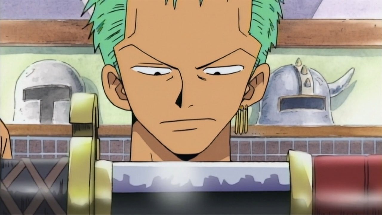 One Piece Season 1 :Episode 49  Zoro's New Swords and the Woman Sergeant Major!