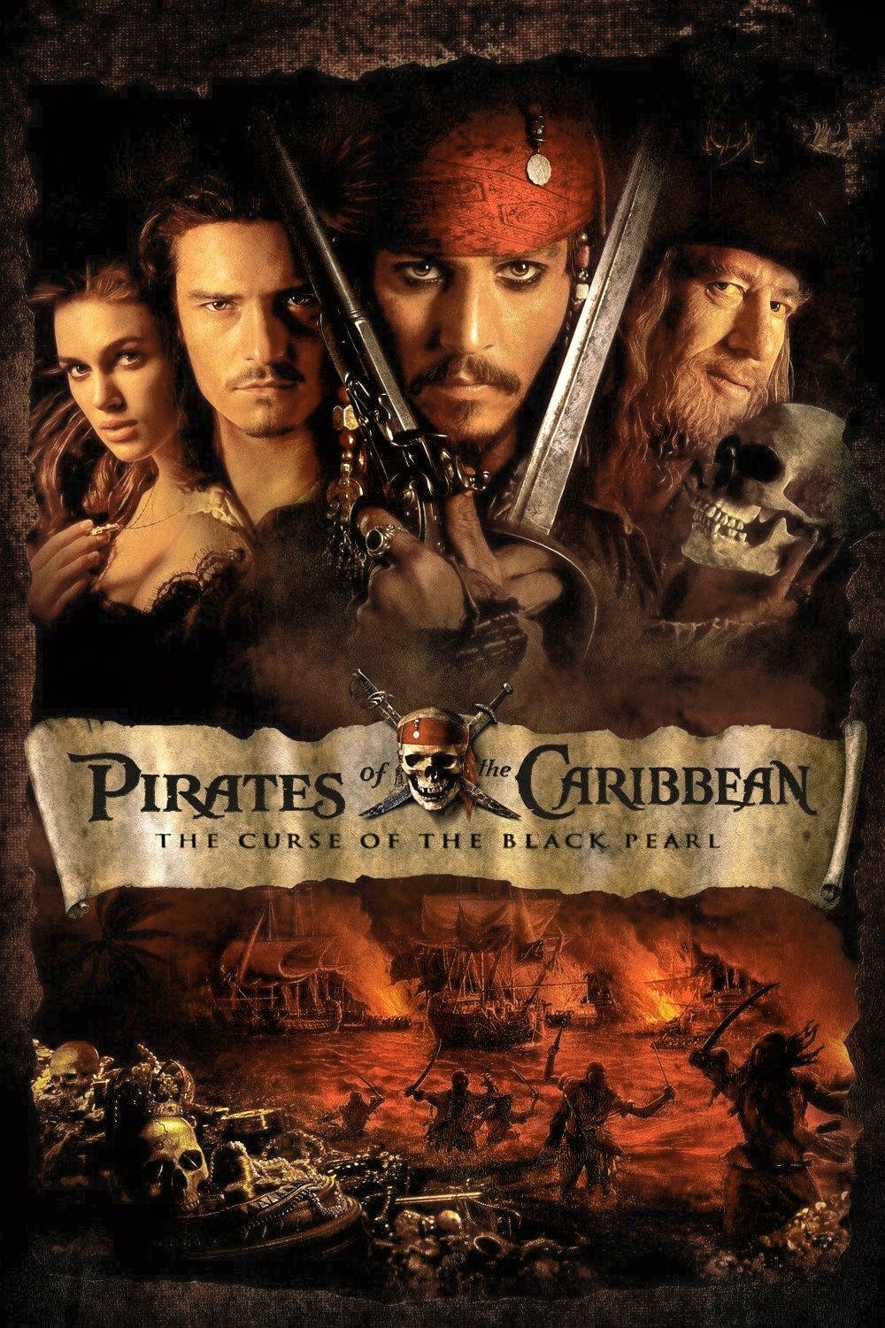 Pirates of the Caribbean: The Curse of the Black Pearl Movie poster