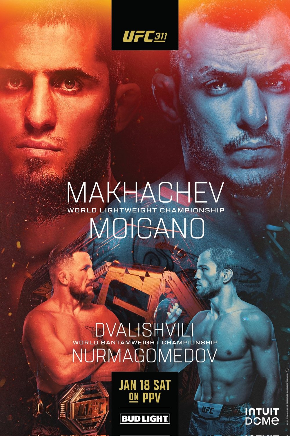 UFC 311 Makhachev Vs Moicano 2025 The Poster Database TPDb 