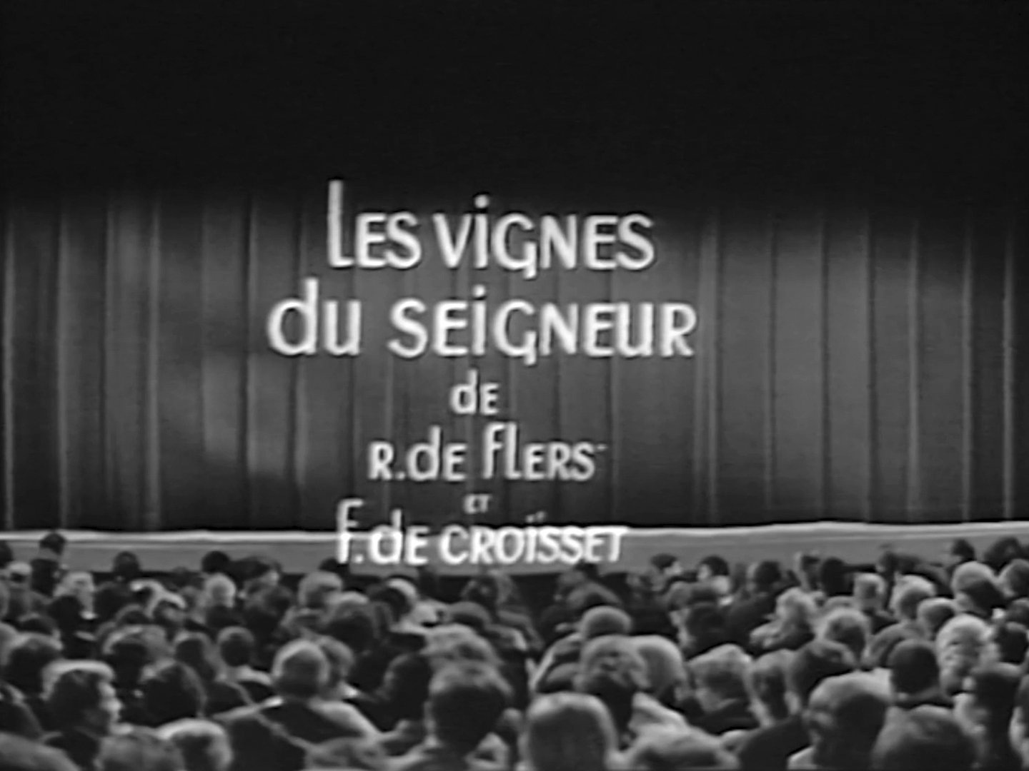 Au théâtre ce soir - Les Vignes du seigneur