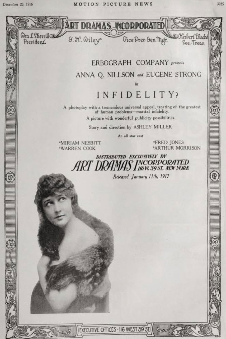 Infidelity (1917) movie poster