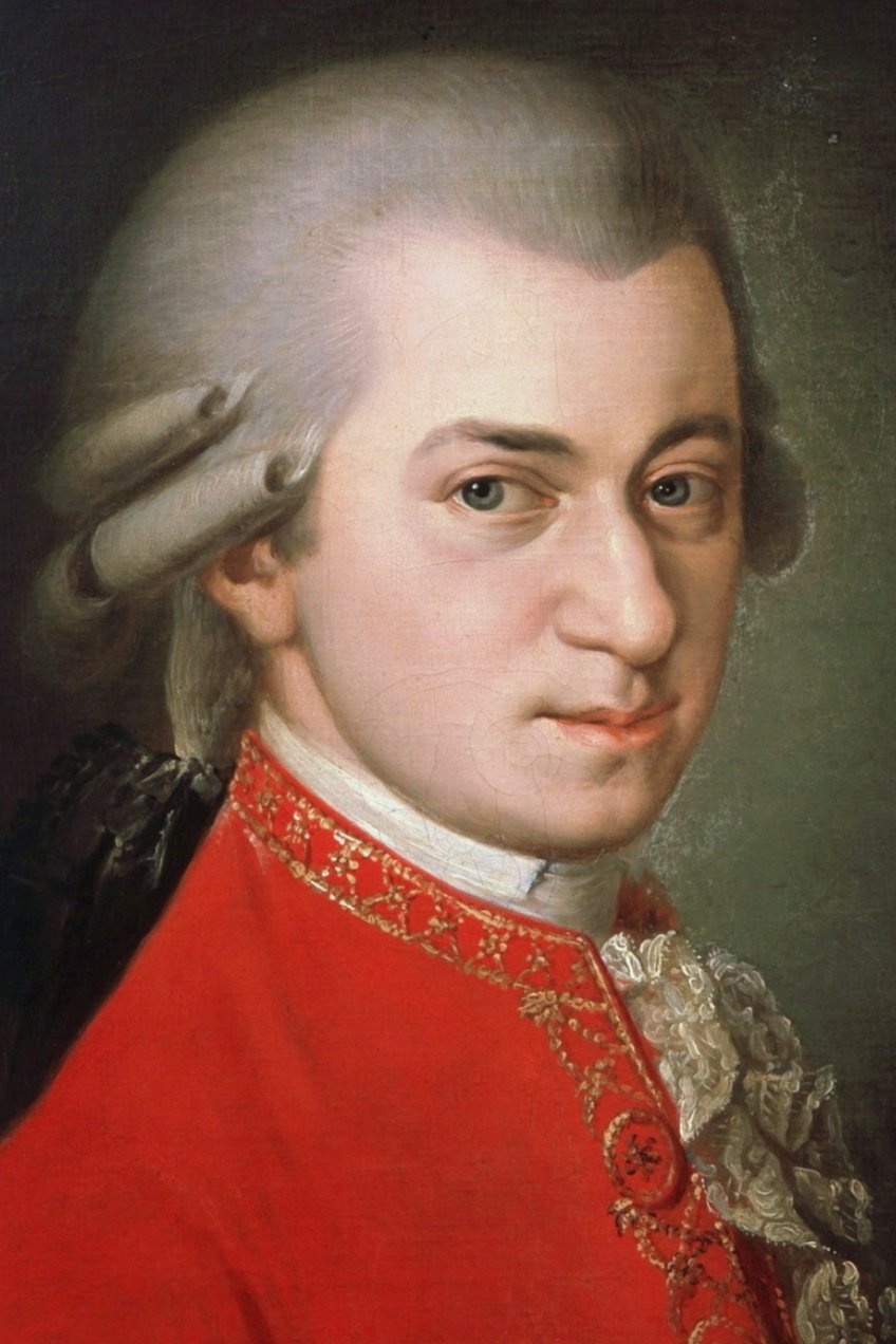et billede af Wolfgang Amadeus Mozart