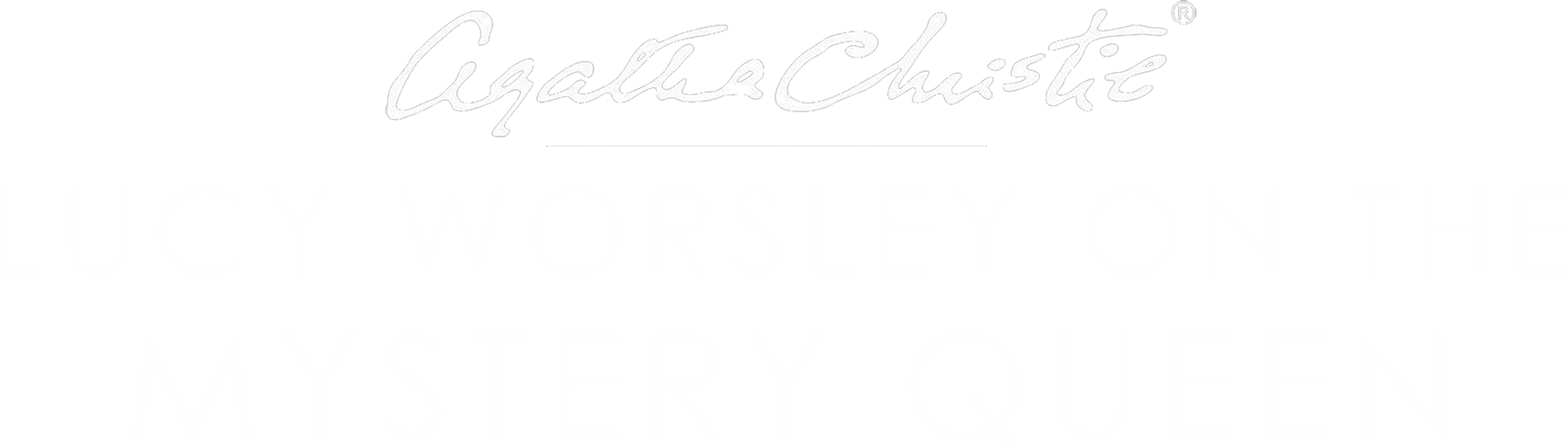 Agatha Christie: Lucy Worsley on the Mystery Queen Logo