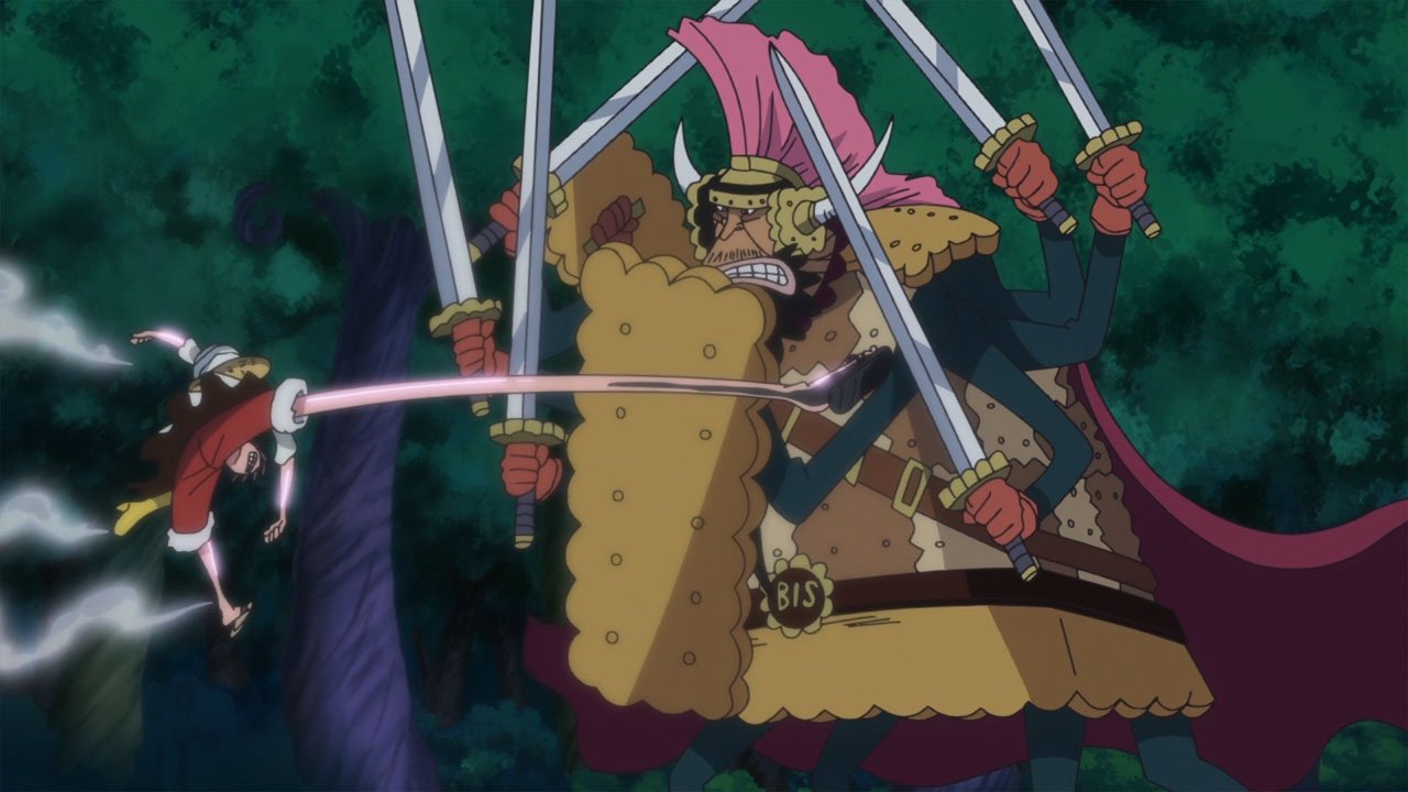 An Enemy Worth 800 Million! Luffy vs. Thousand Armed Cracker!