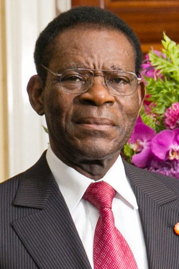 et billede af Teodoro Obiang Nguema