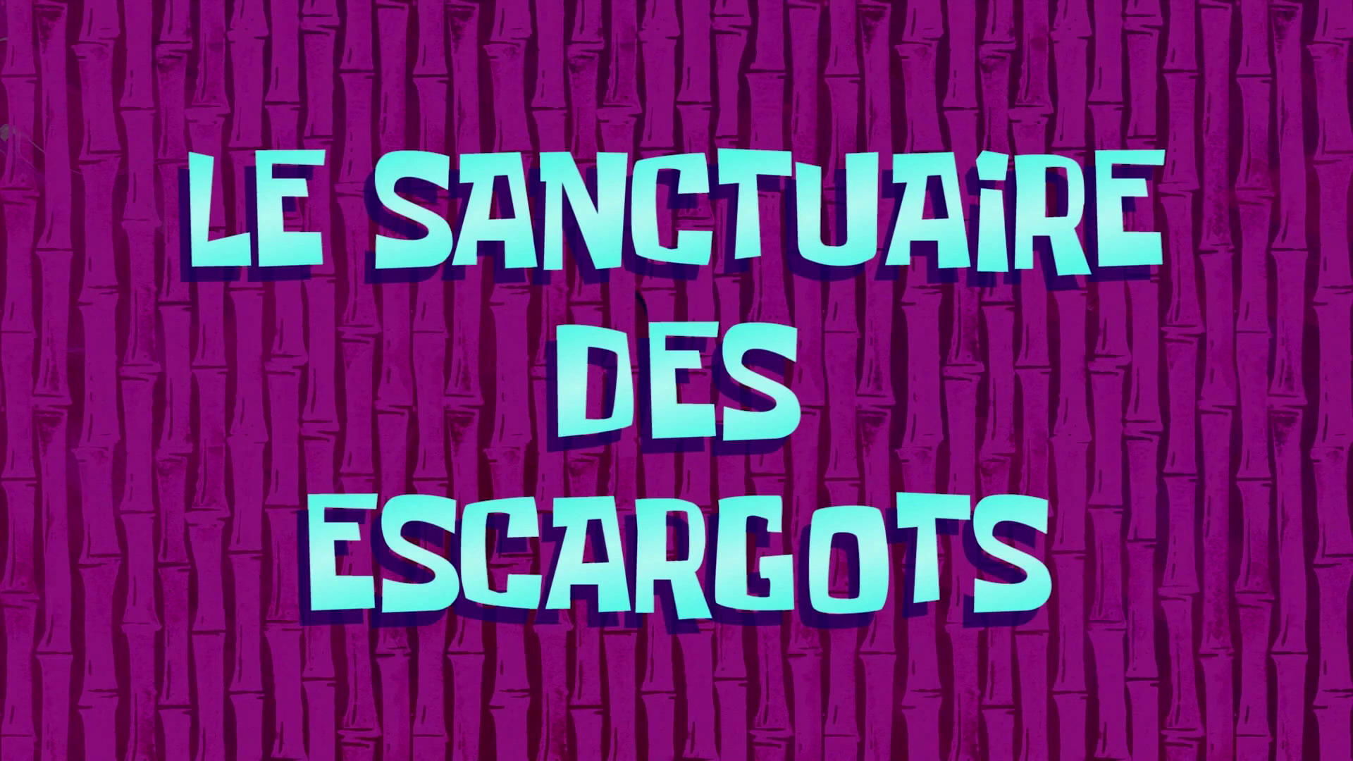 Bob l'éponge - Le sanctuaire des escargots