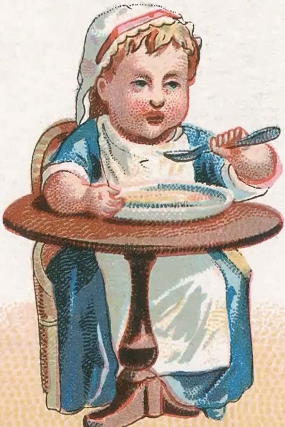 Plakat, der markedsfører Le Déjeneur de Bébé