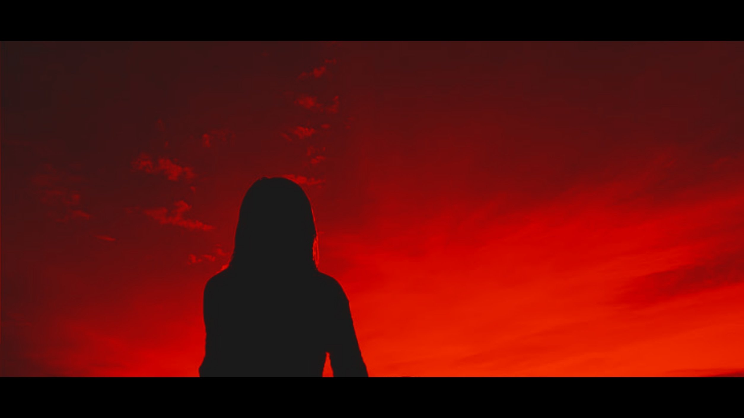 I see, red backdrop