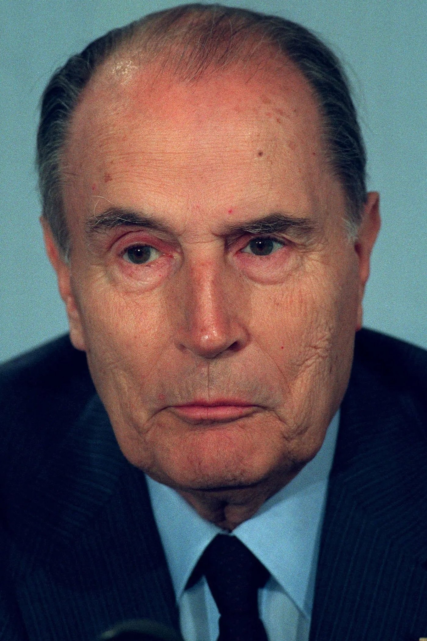 et billede af François Mitterrand