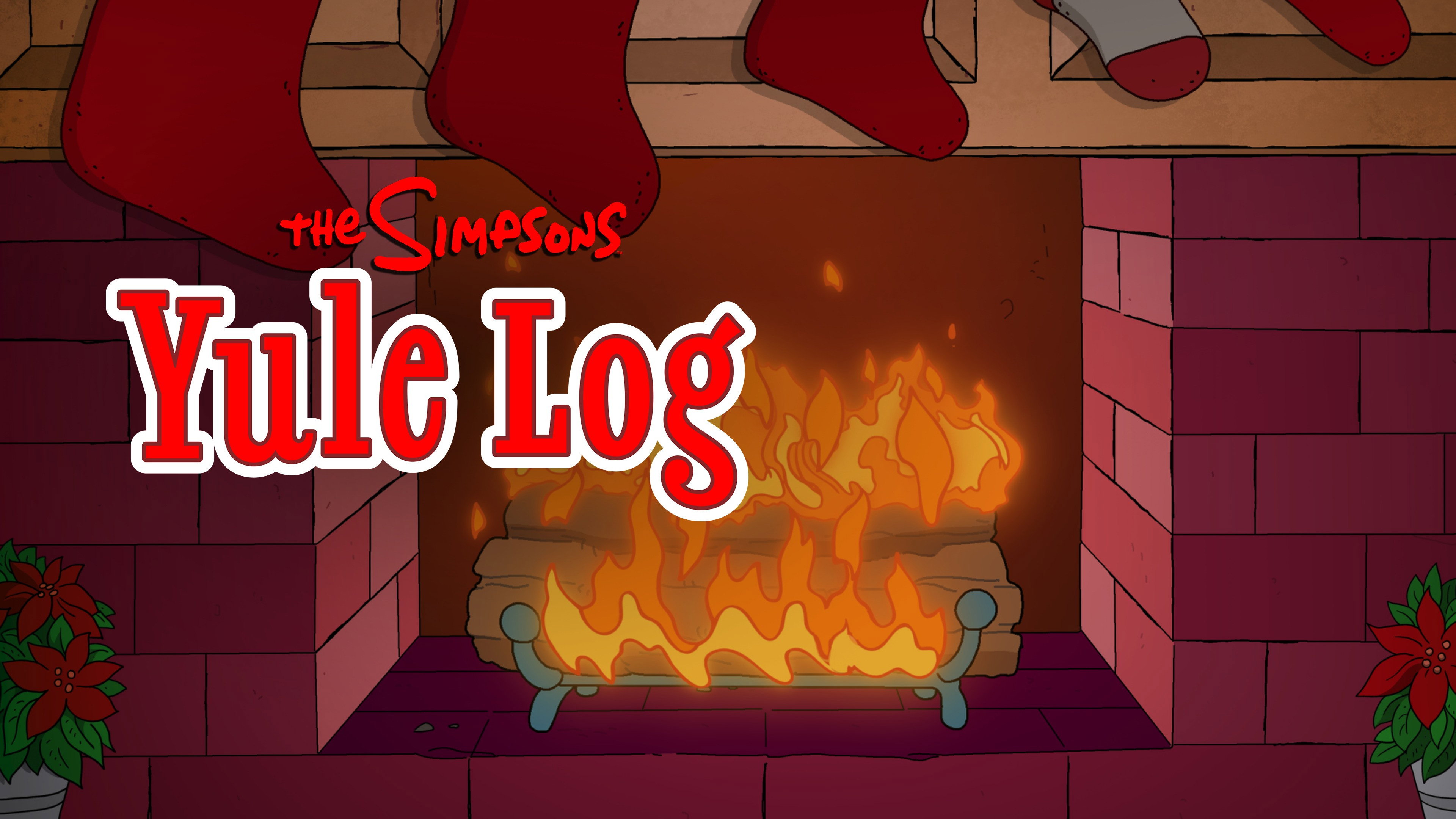 The Simpsons Yule Log