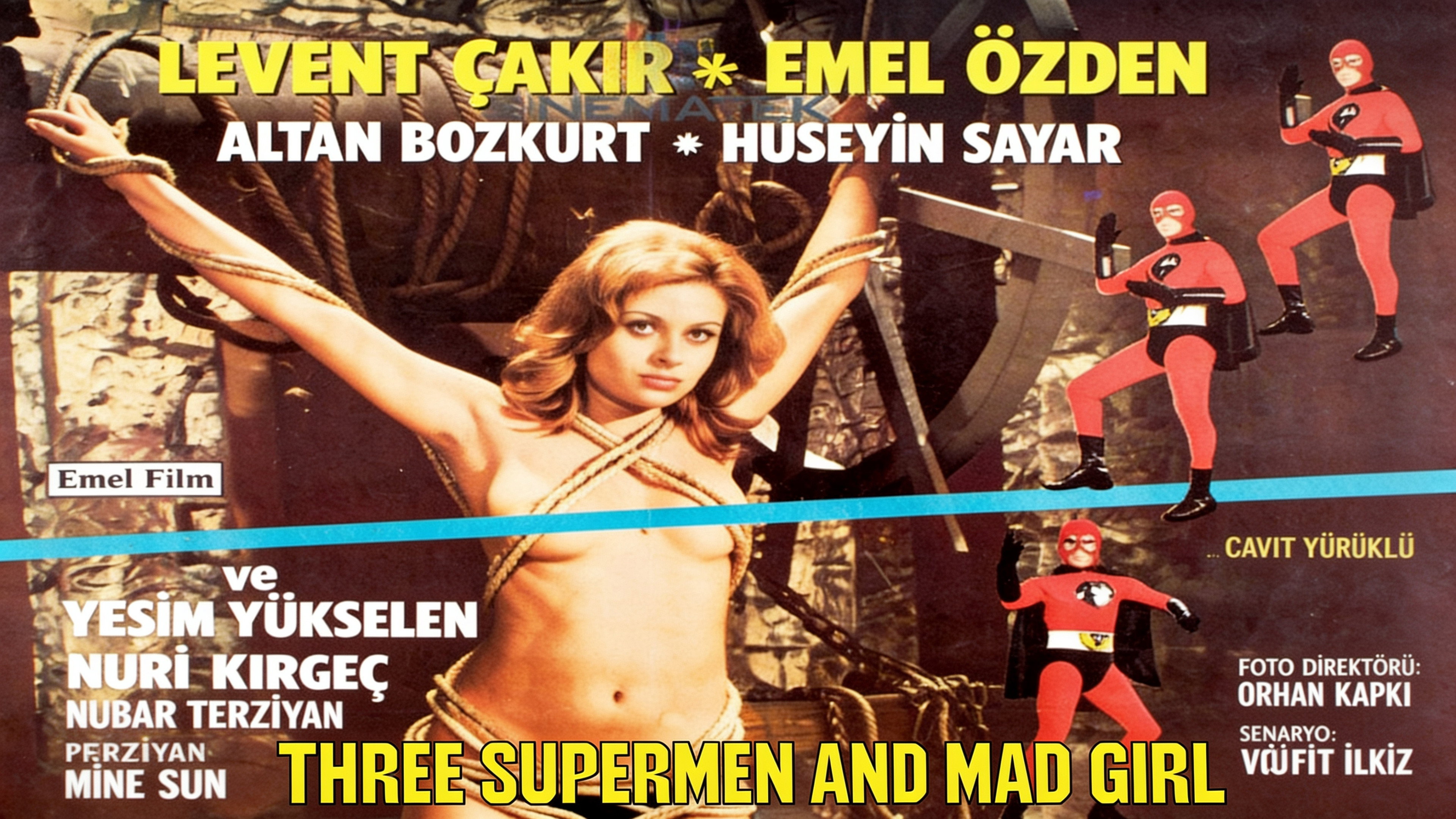 Three Supermen and Mad Girl
