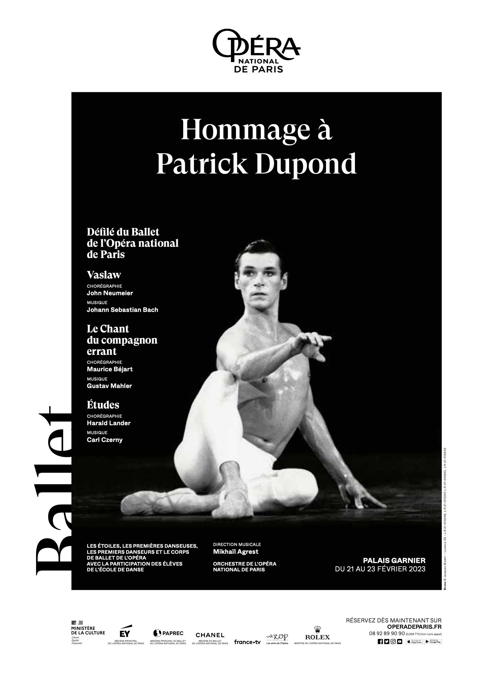 Opéra de Paris : Hommage à Patrick Dupond Poster