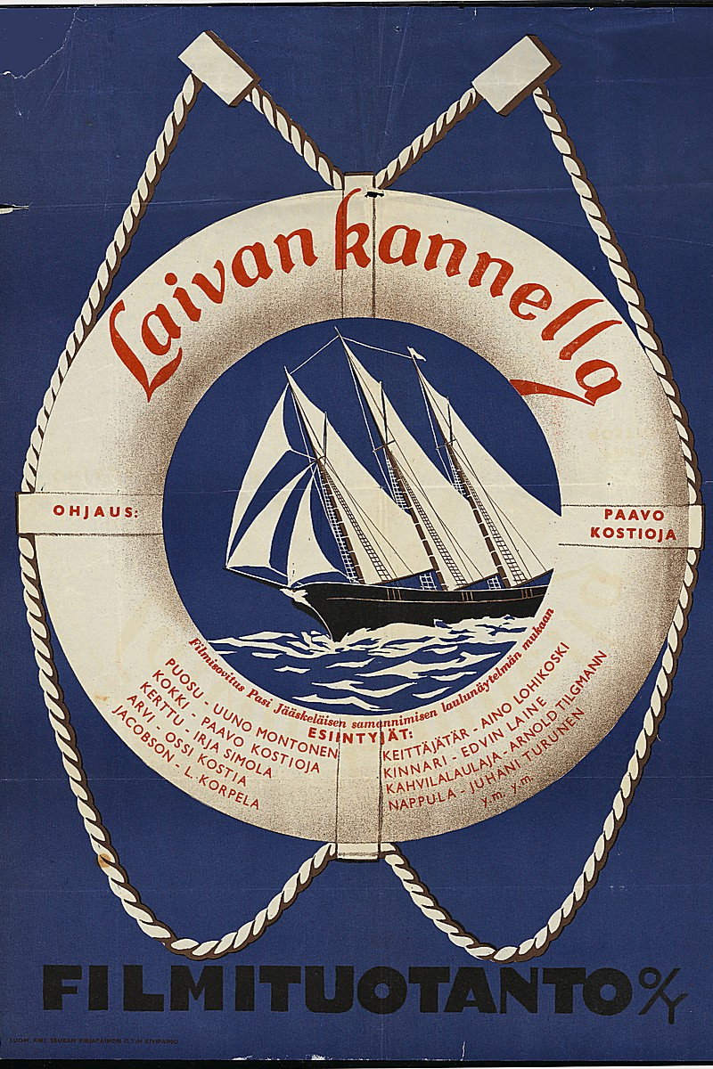 Laivan kannella Poster