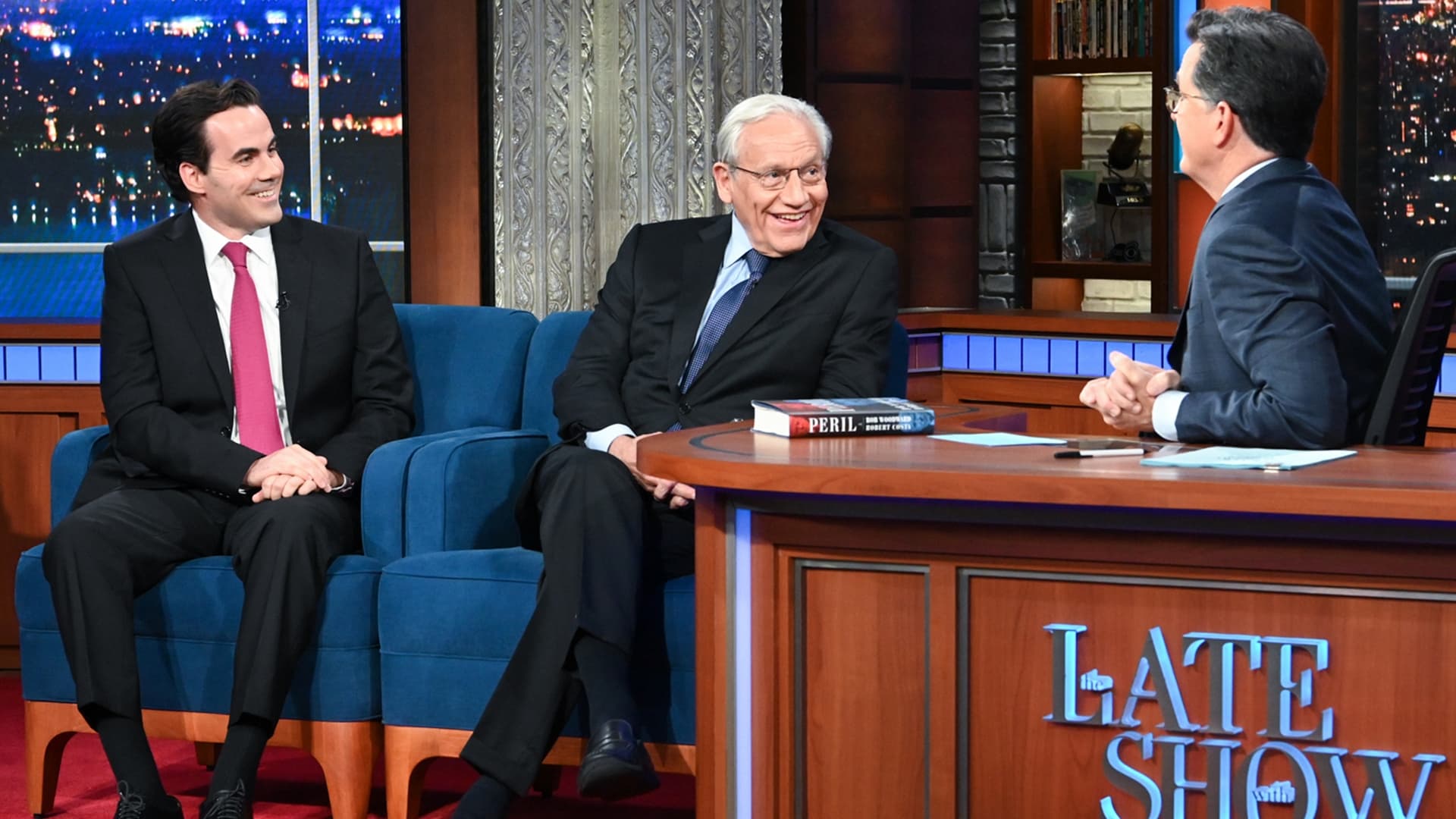 The Late Show with Stephen Colbert Season 7 :Episode 9  Bob Woodward, Robert Costa, Leon Bridges
