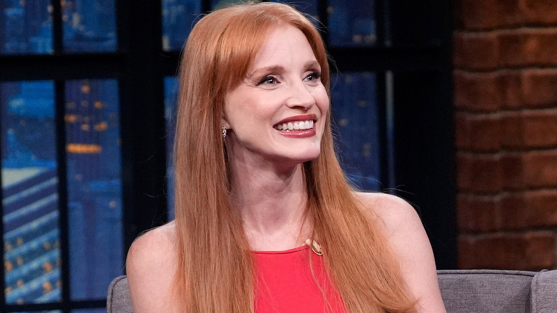 Late Night with Seth Meyers Season 12 :Episode 138  Jessica Chastain, Lily James