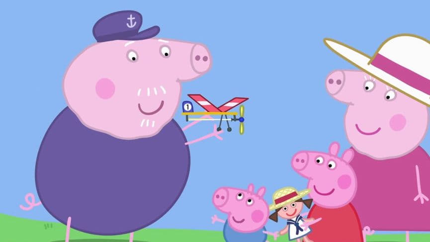 Peppa Pig Season 5 :Episode 46  Grandpa's Toy Plane