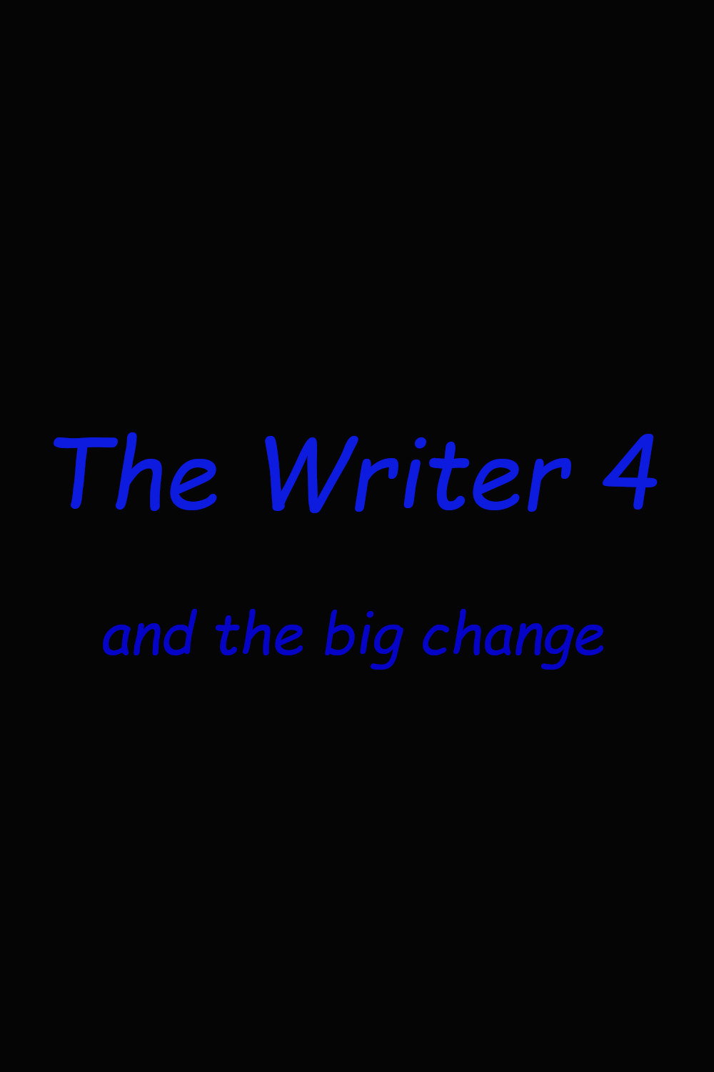 The Writer 4 Poster