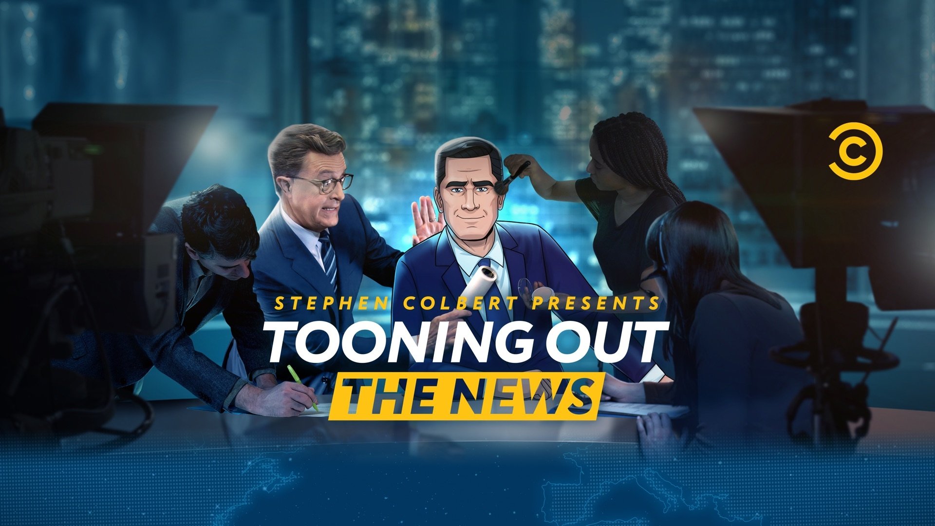 Stephen Colbert Presents Tooning Out the News Background