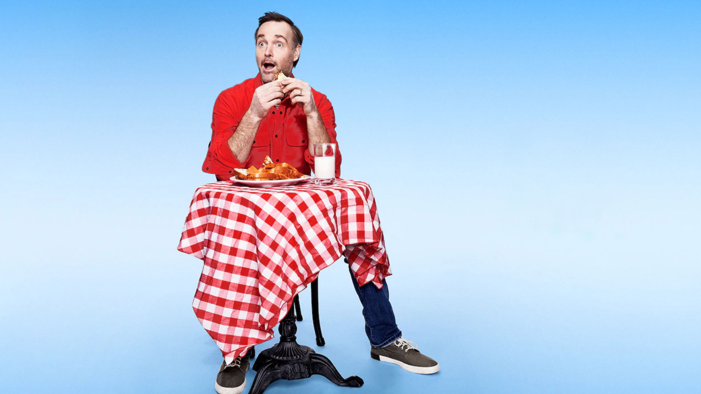 Will Forte with Måneskin still