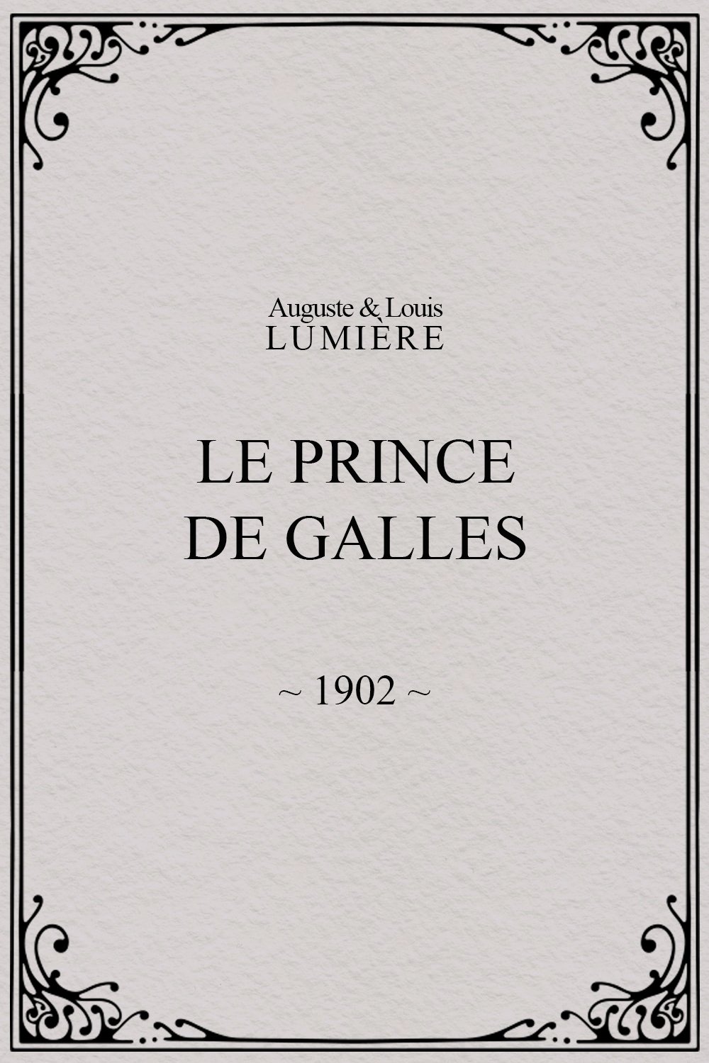 Le prince de Galles
