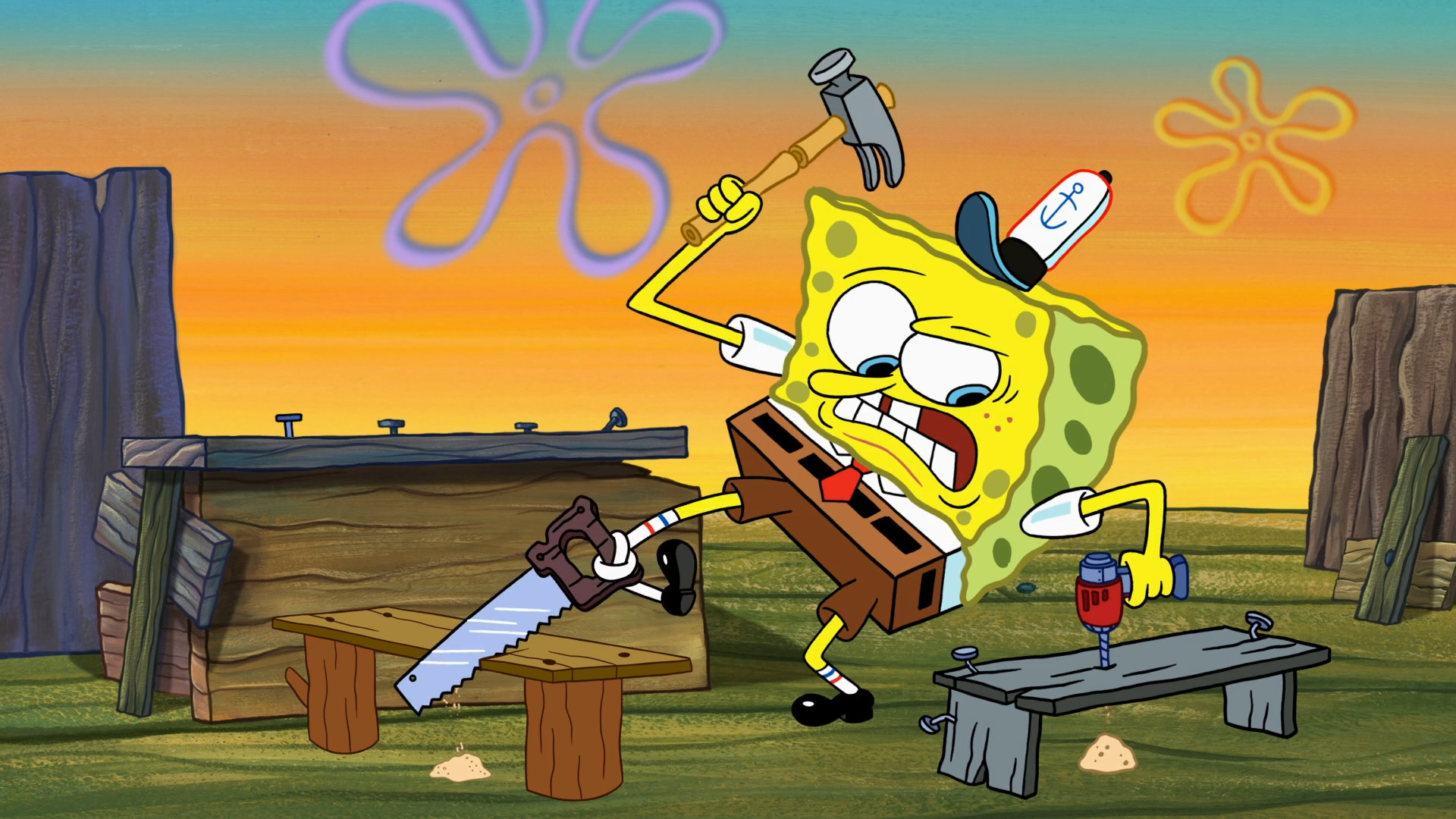 SpongeBob SquarePants Season 11 :Episode 11  Stuck on the Roof