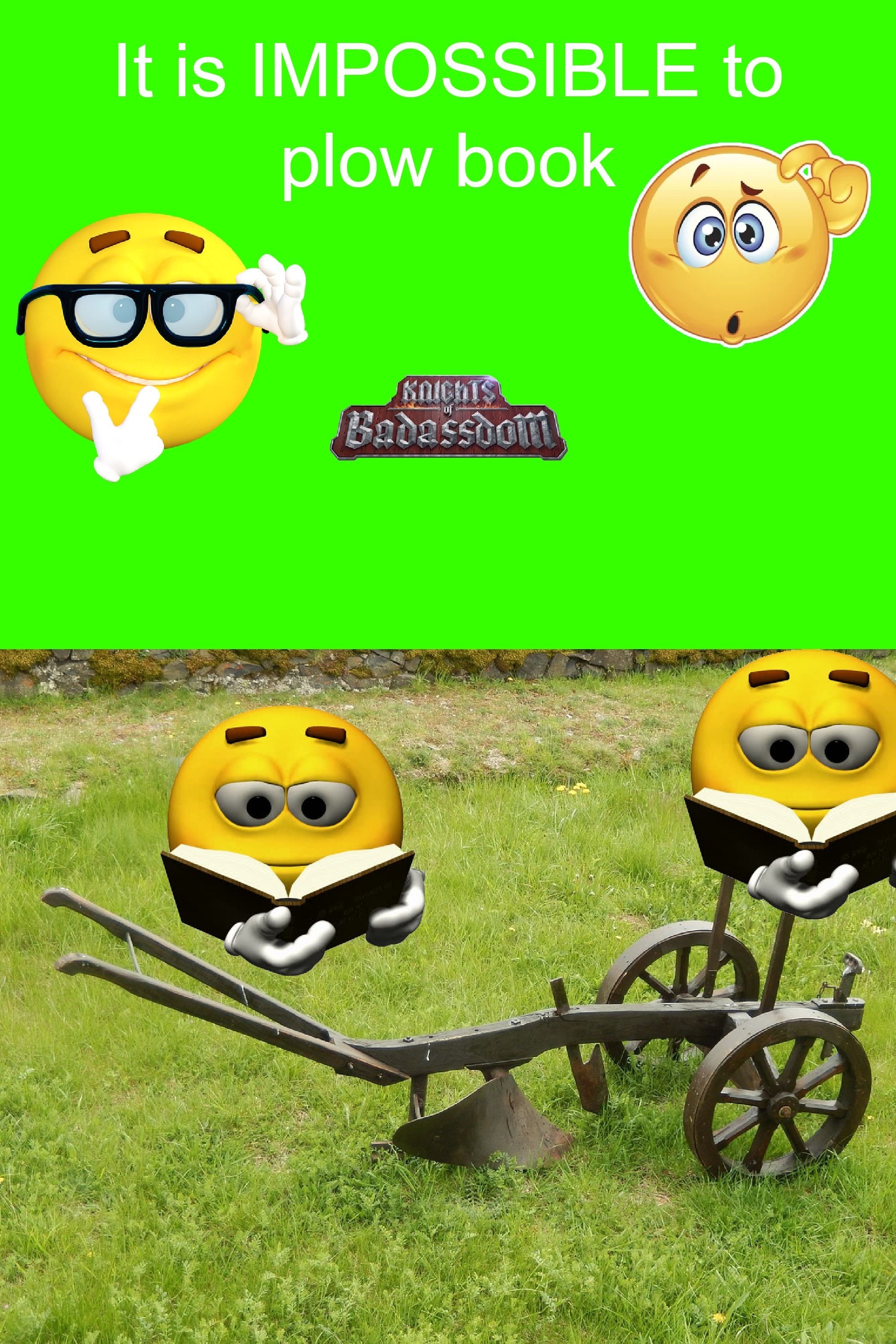 It’s Impossible to Learn to Plow by Reading Books