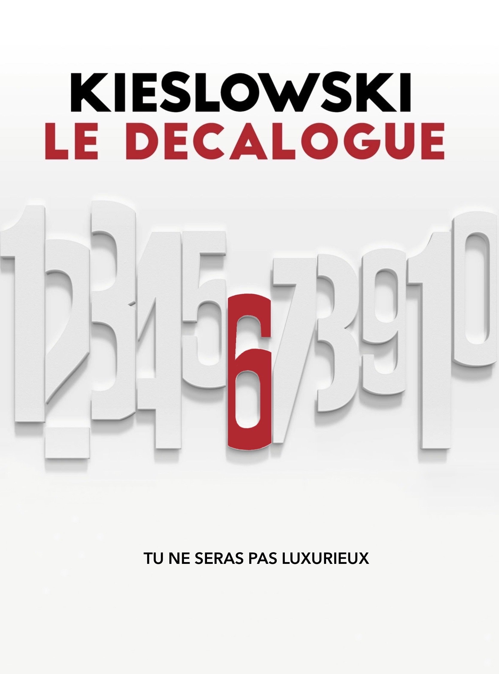 Affiche du film Le Décalogue 6 : Tu ne seras pas luxurieux 124