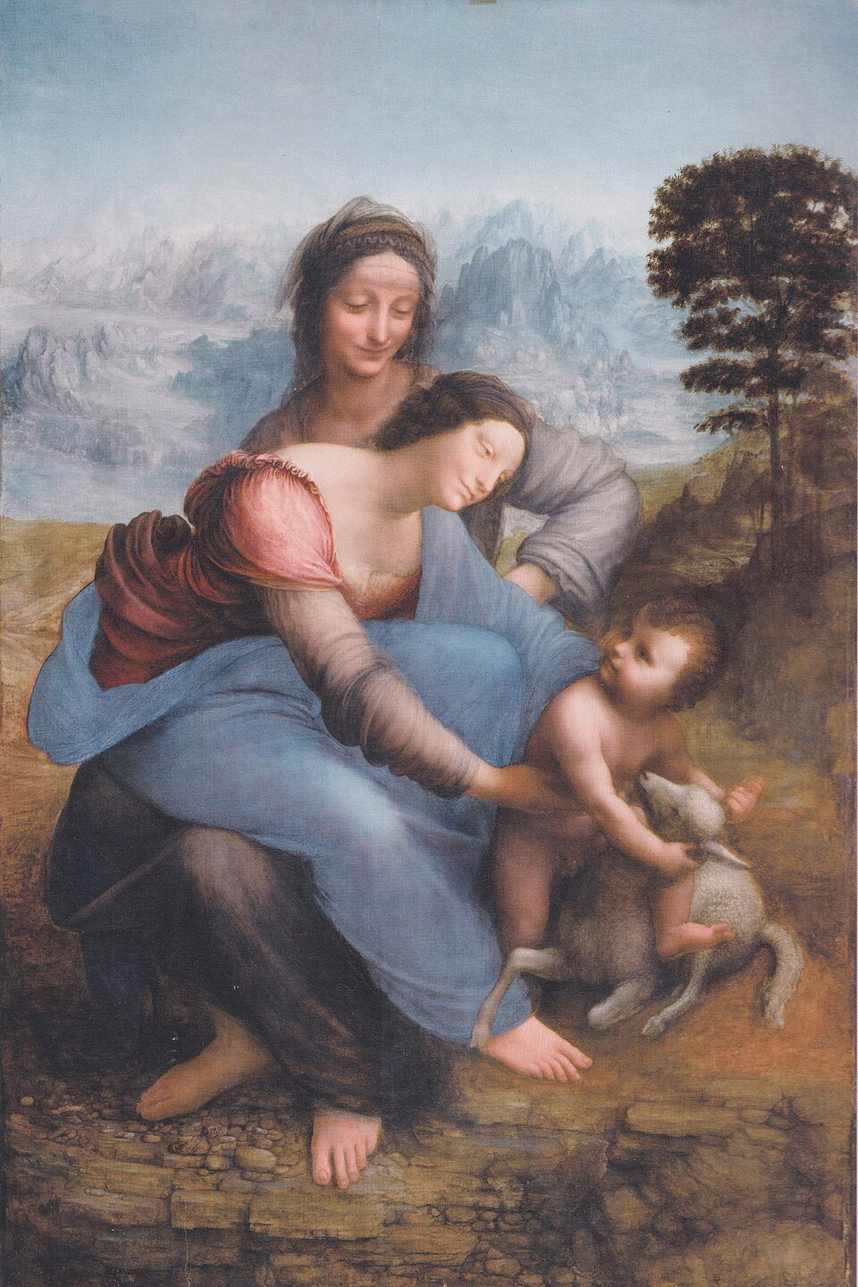 Léonard de Vinci « Le sourire et l’entrelacs, La Vierge, l’enfant Jésus et Sainte Anne »