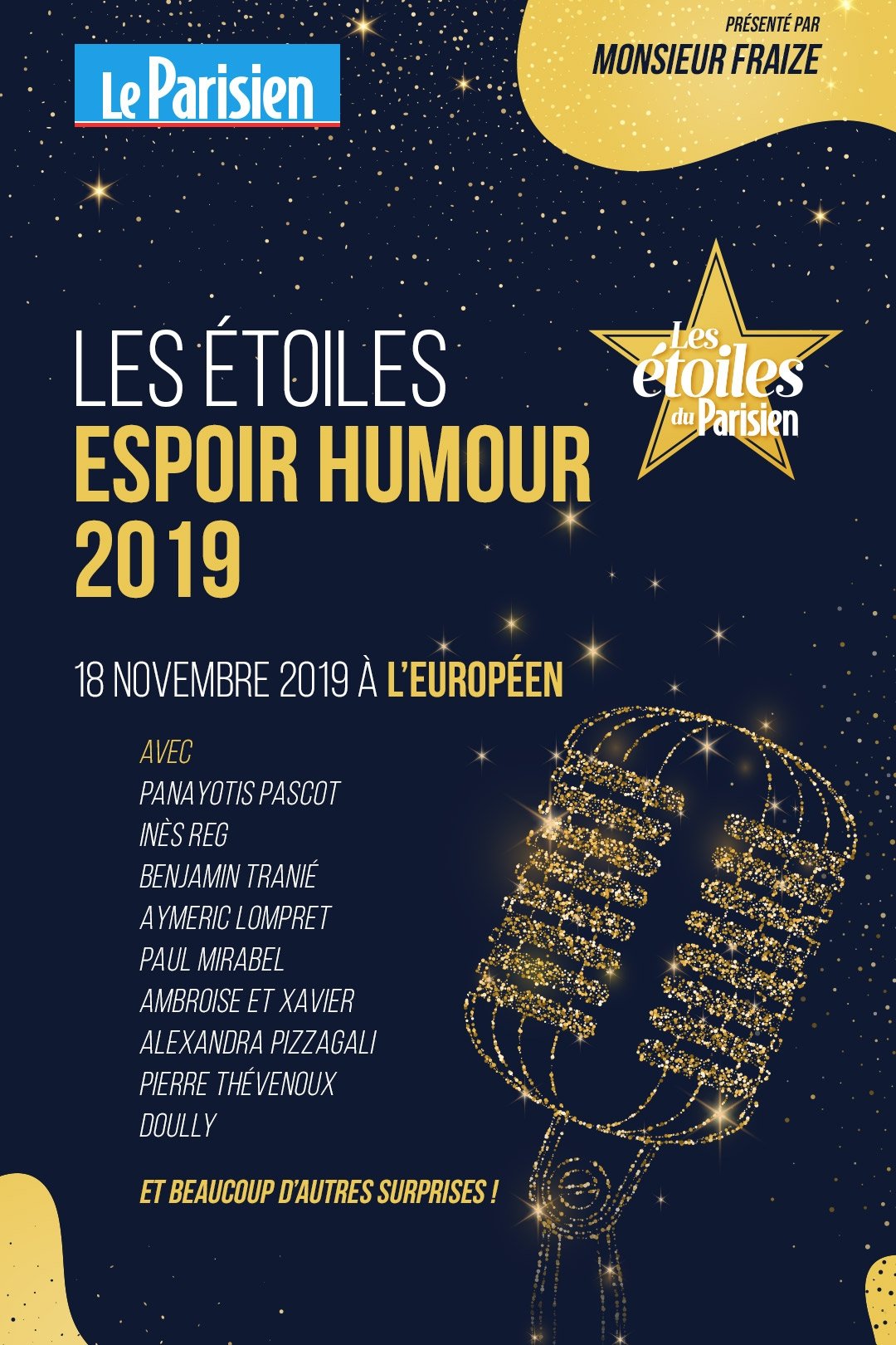 Les Etoiles Espoir Humour Du Parisien 2019 Les Etoiles Espoir Humour Du Parisien 2019