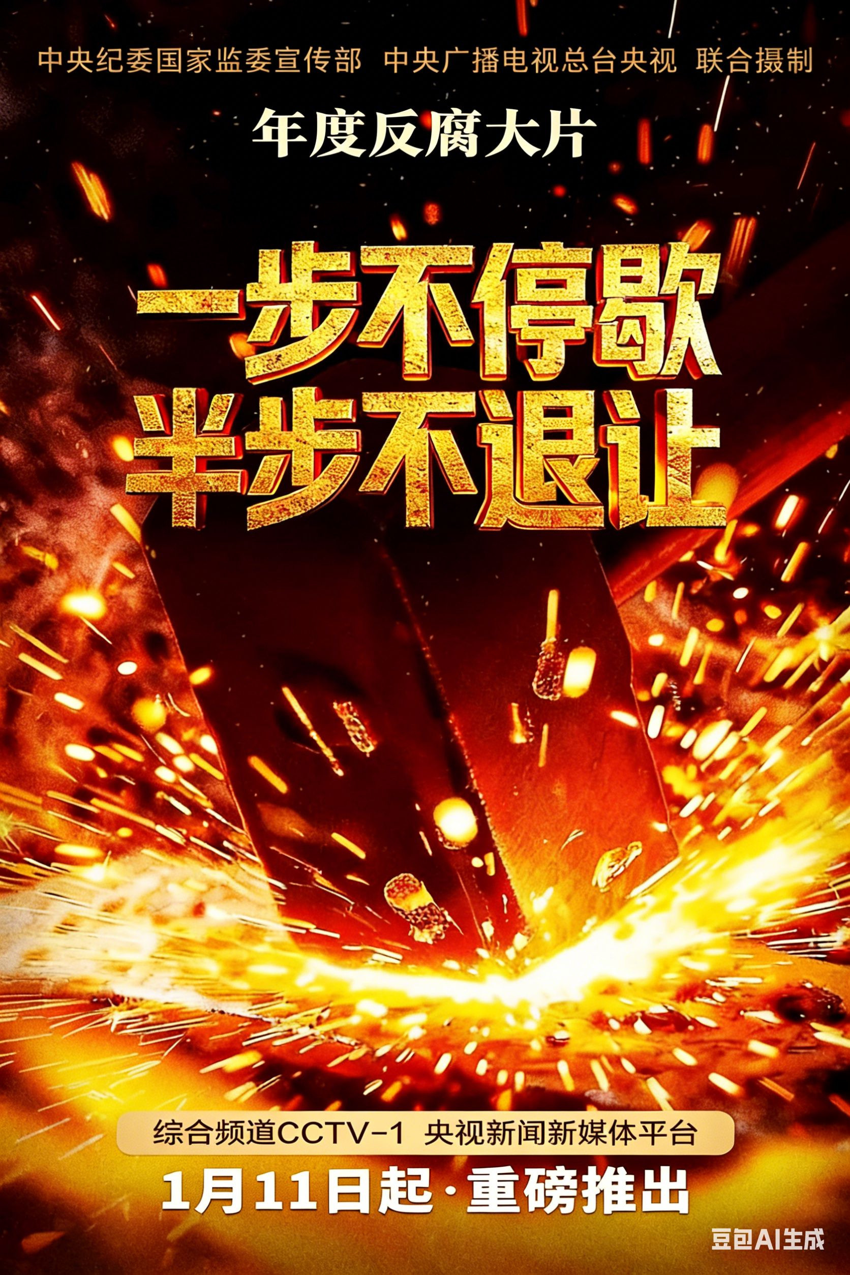 poster tv 一步不停歇，半步不退让