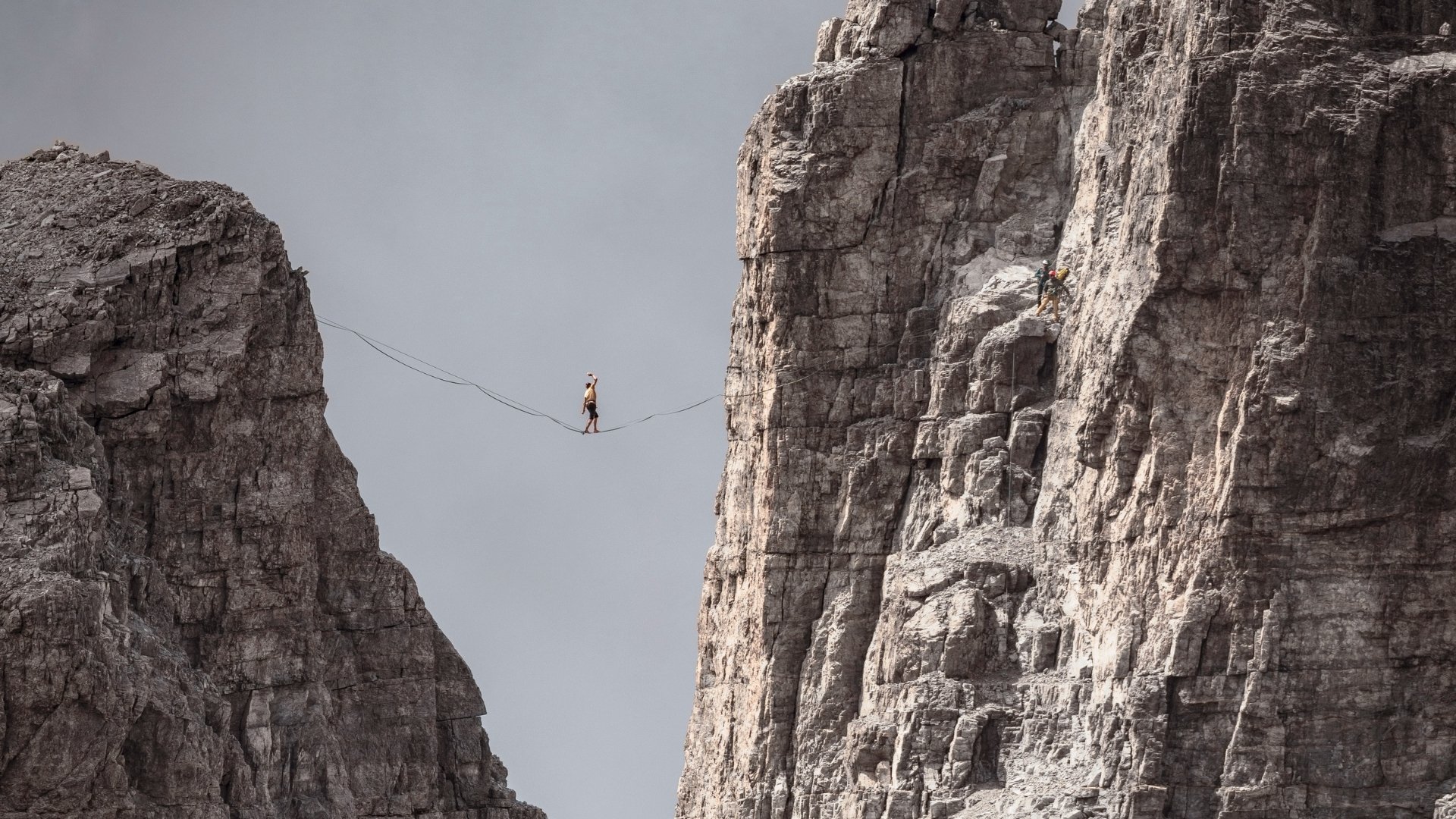 High Above: Highlining on Tribulaun ()
