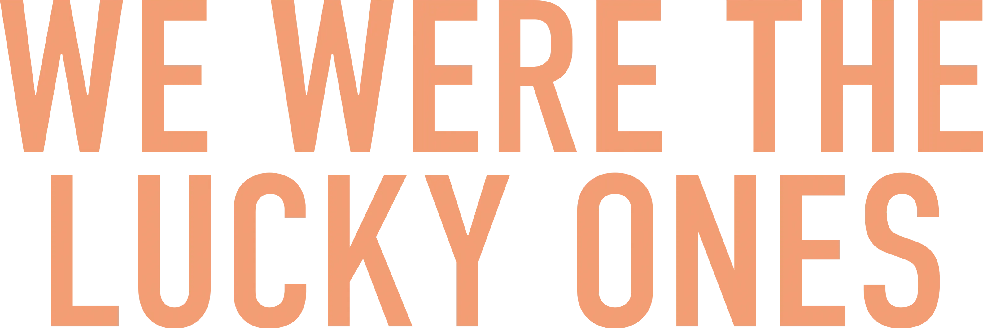 We Were the Lucky Ones