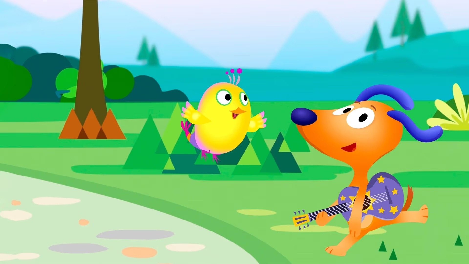Ping and Friends background