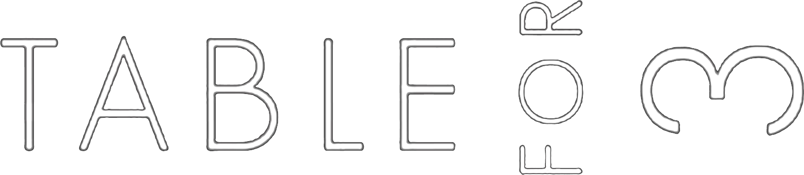 Table for 3 Logo
