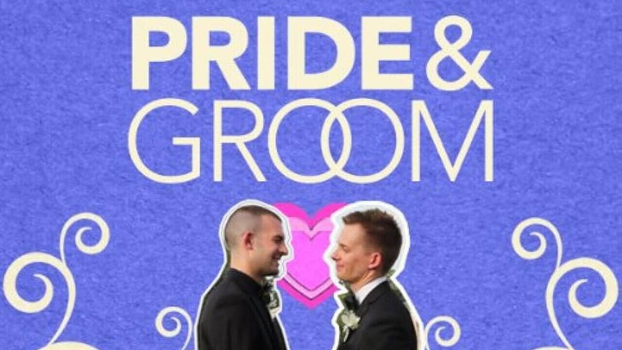 Pride and Groom backdrop