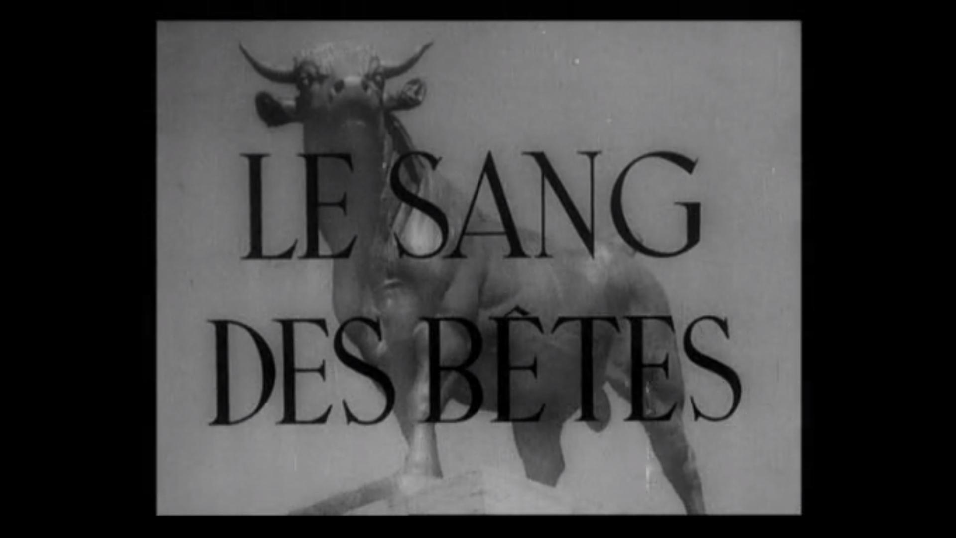 Le sang des bêtes (1949)