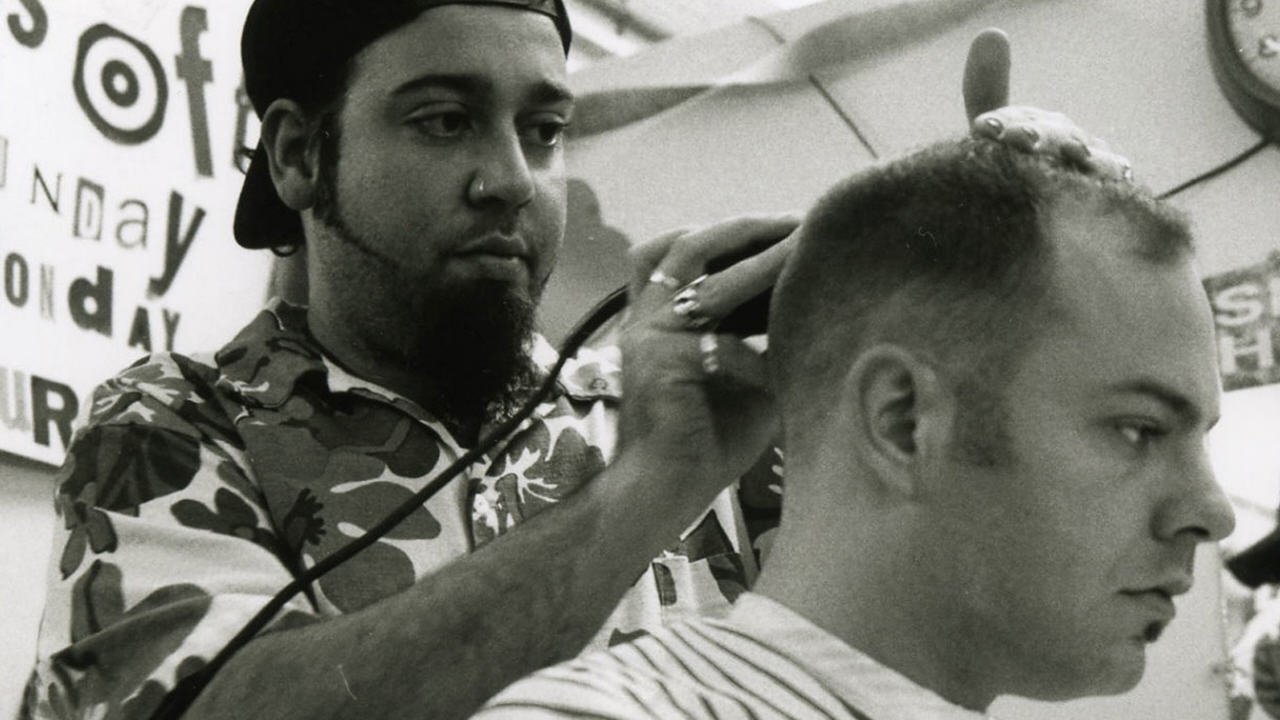 Shaving the Castro backdrop