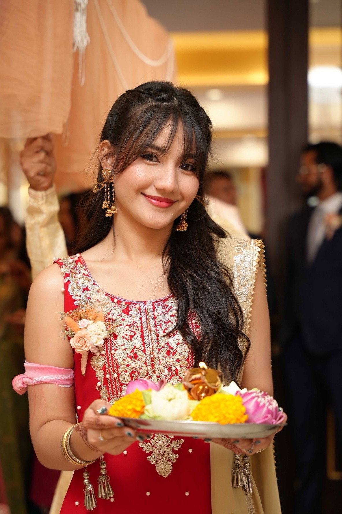 Profile Khushi Karki Suki with character 