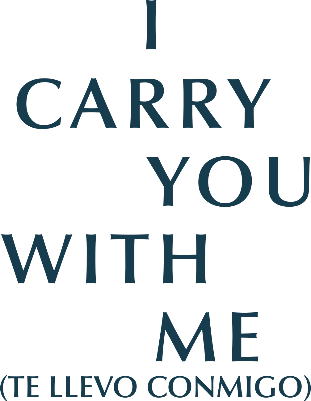 I Carry You with Me Logo