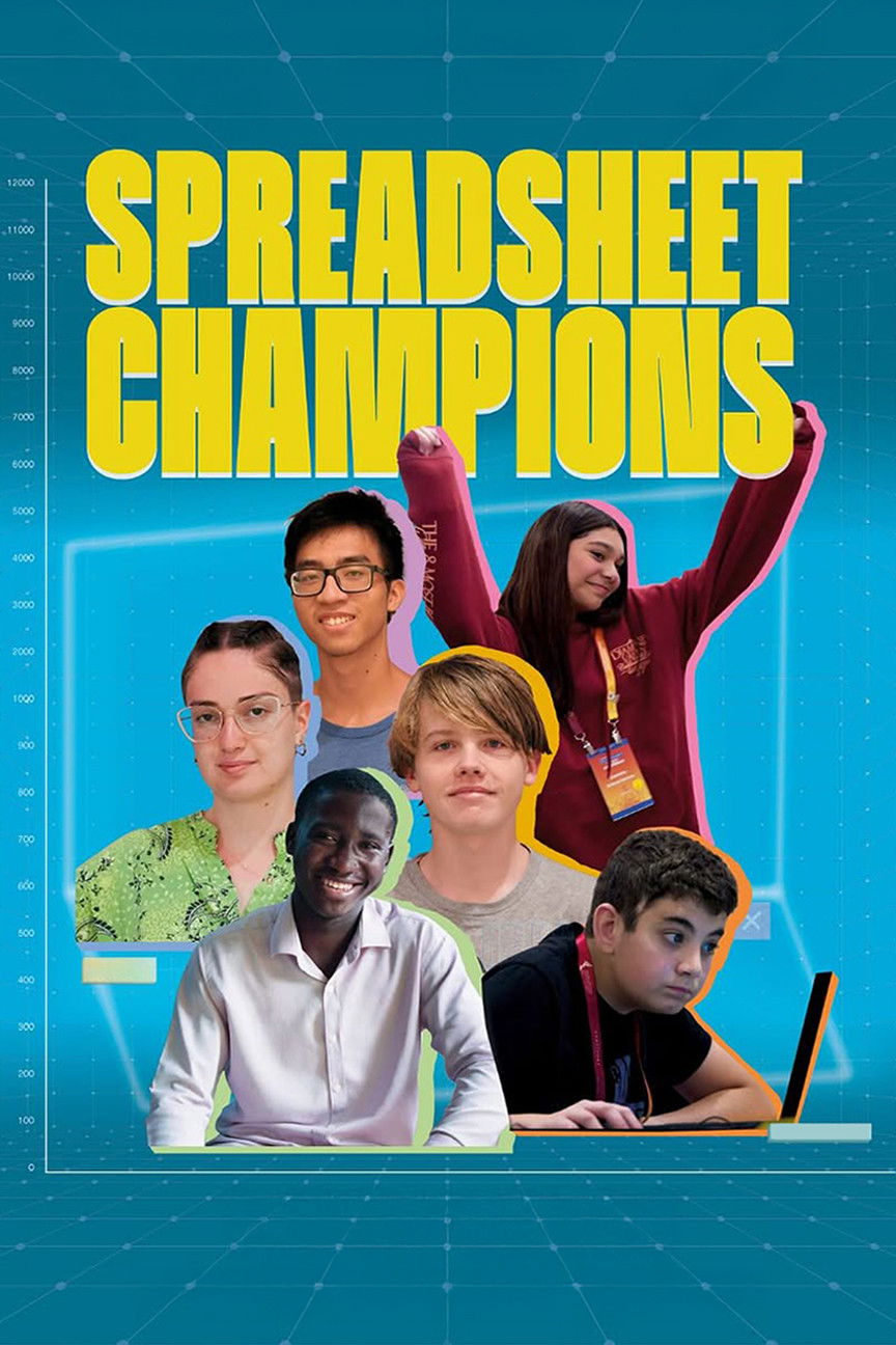 Plakat, der markedsfører Spreadsheet Champions