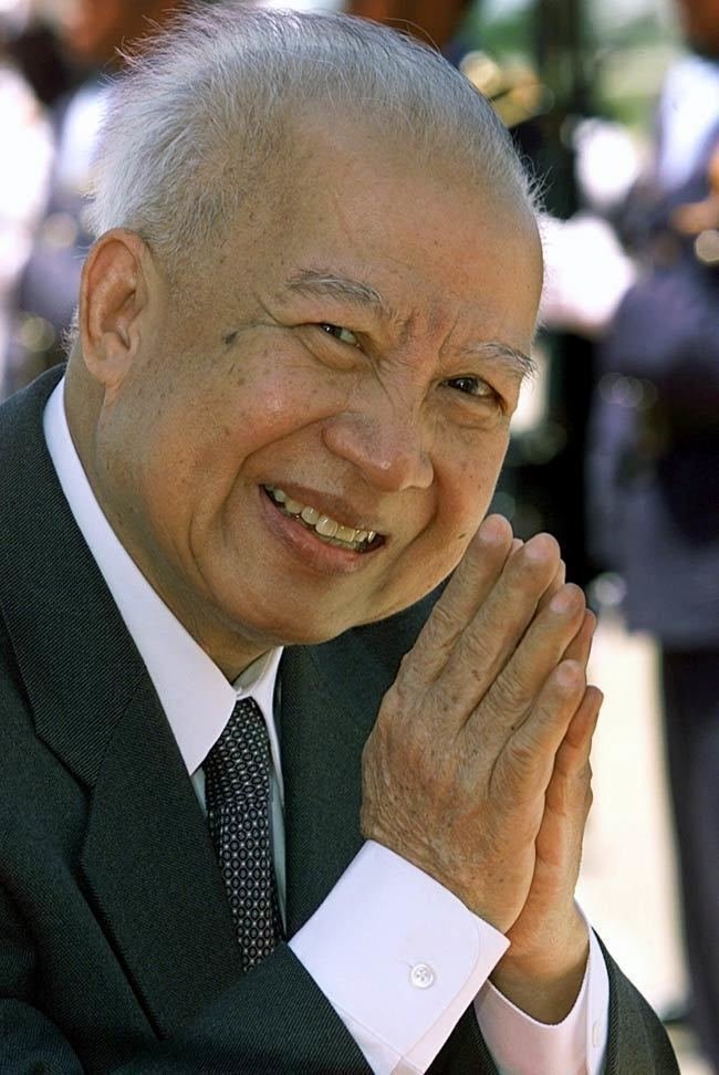 et billede af Norodom Sihanouk