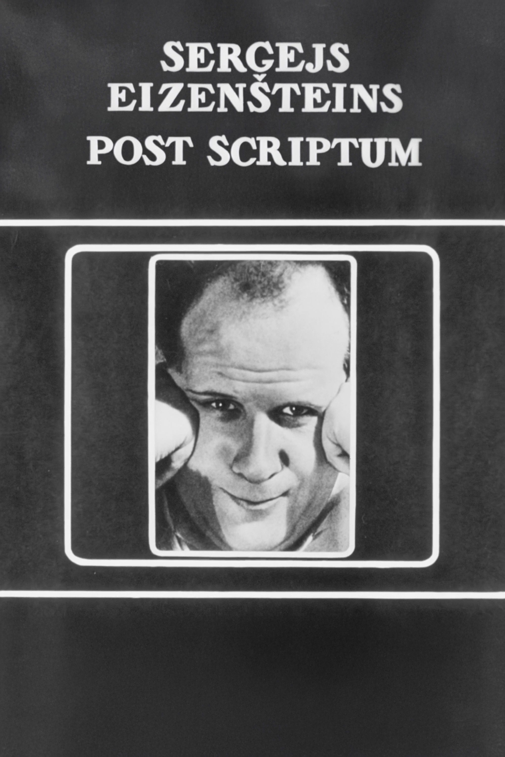 Plakat, der markedsfører Sergei Eisenstein. Post Scriptum