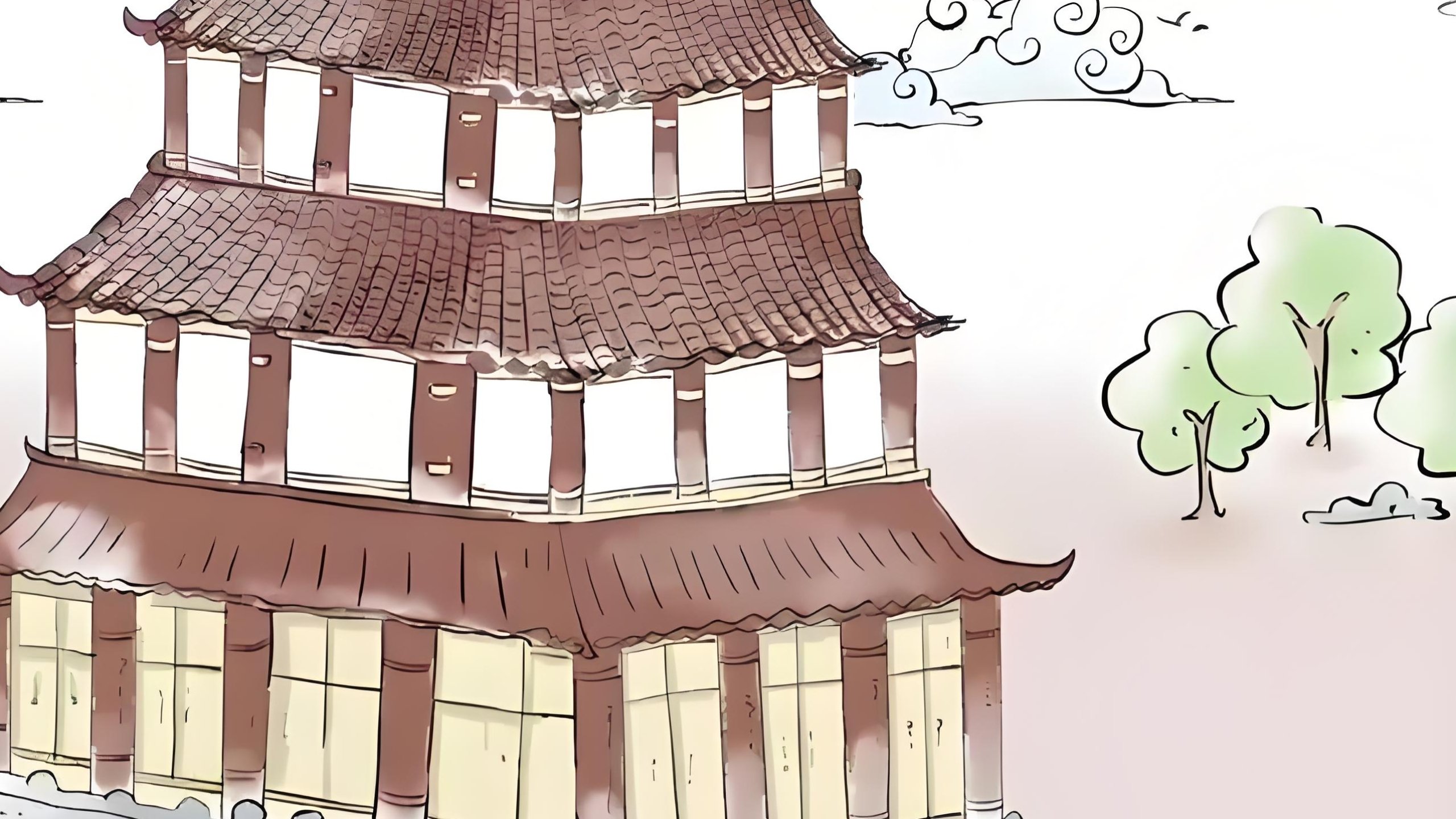 跟着成语去旅游 backdrop
