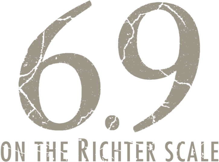 6.9 on the Richter Scale Logo