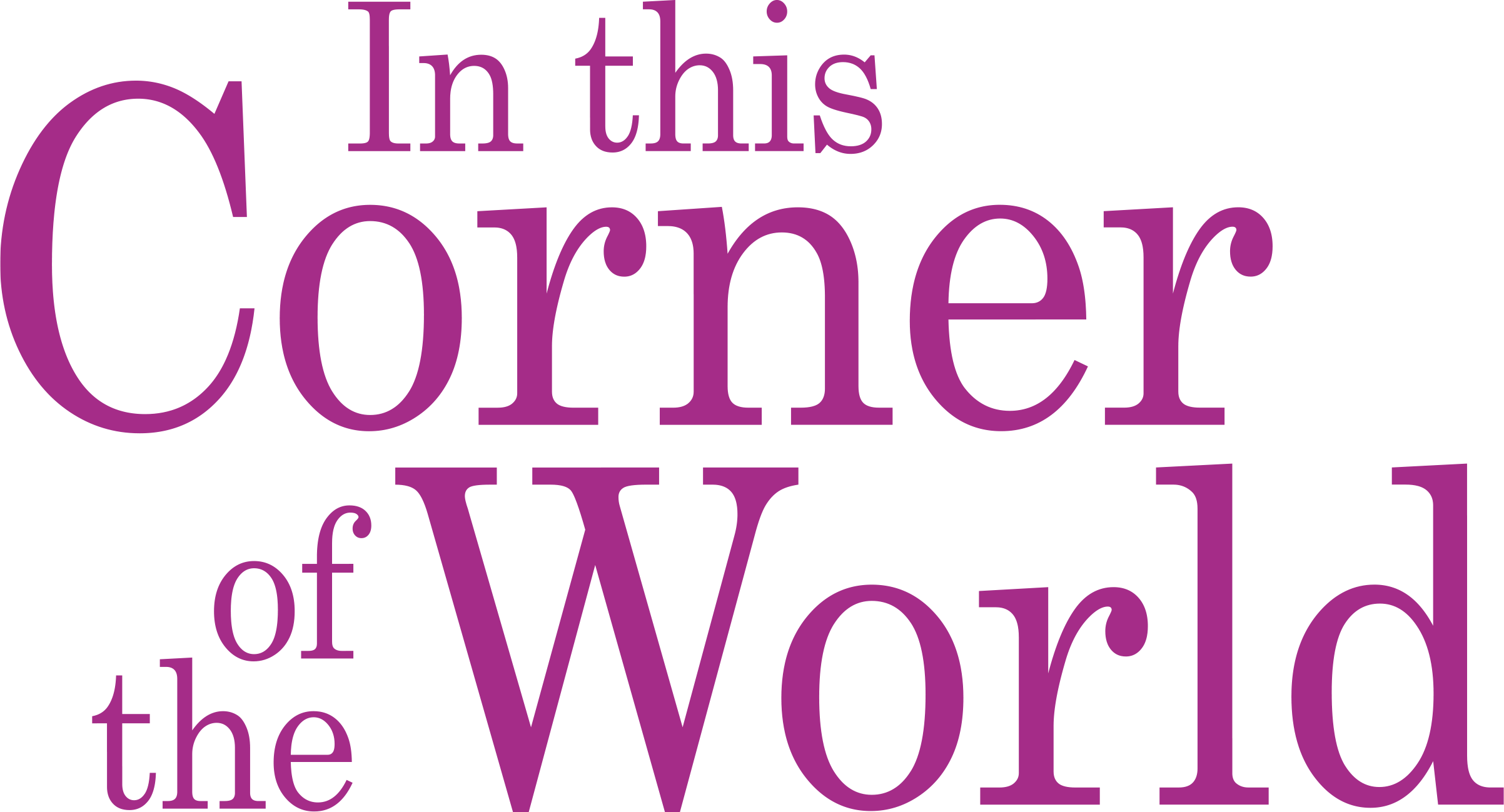 In This Corner of the World logo