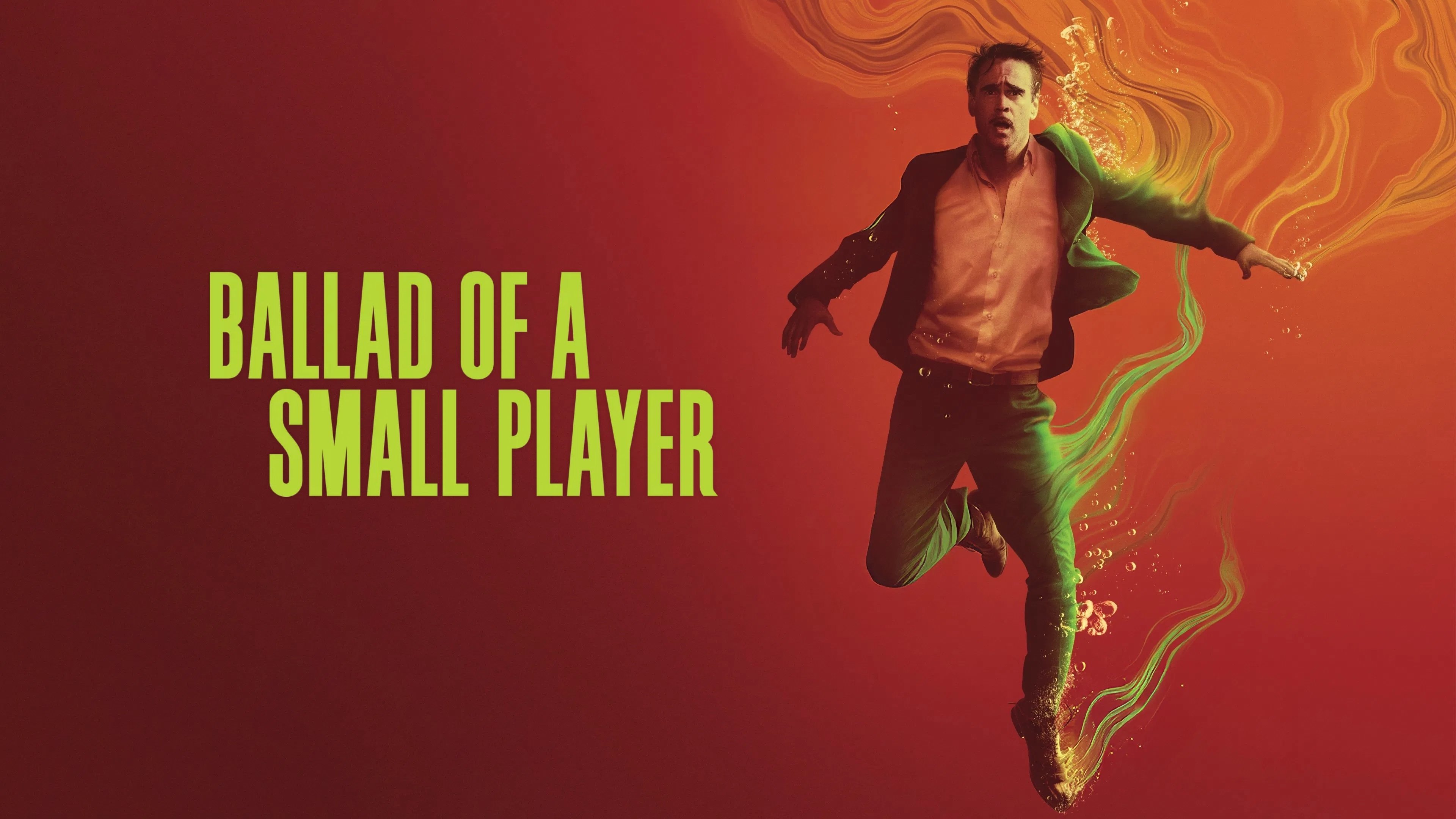 Caption: a man in green pants and a red shirt is floating in the air