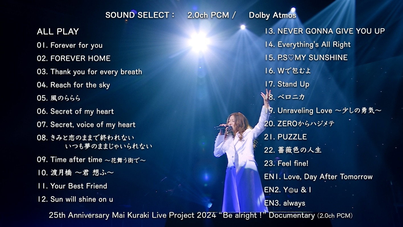 25th Anniversary Mai Kuraki Live Project 2024 “ Be alright！”