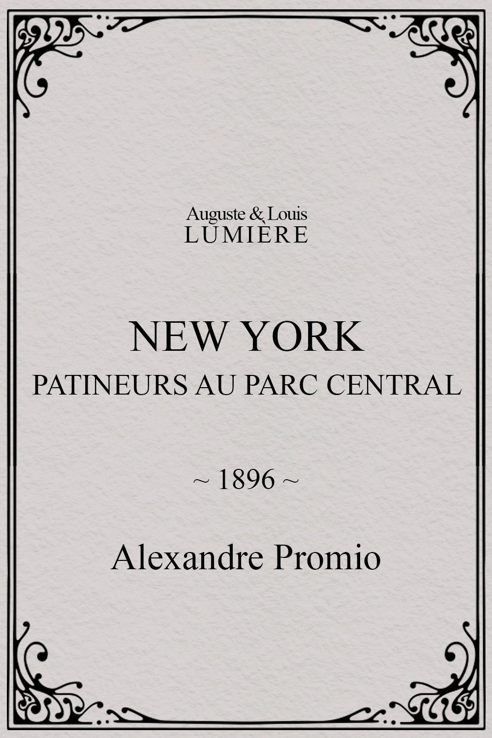 New York, patineurs au Parc central