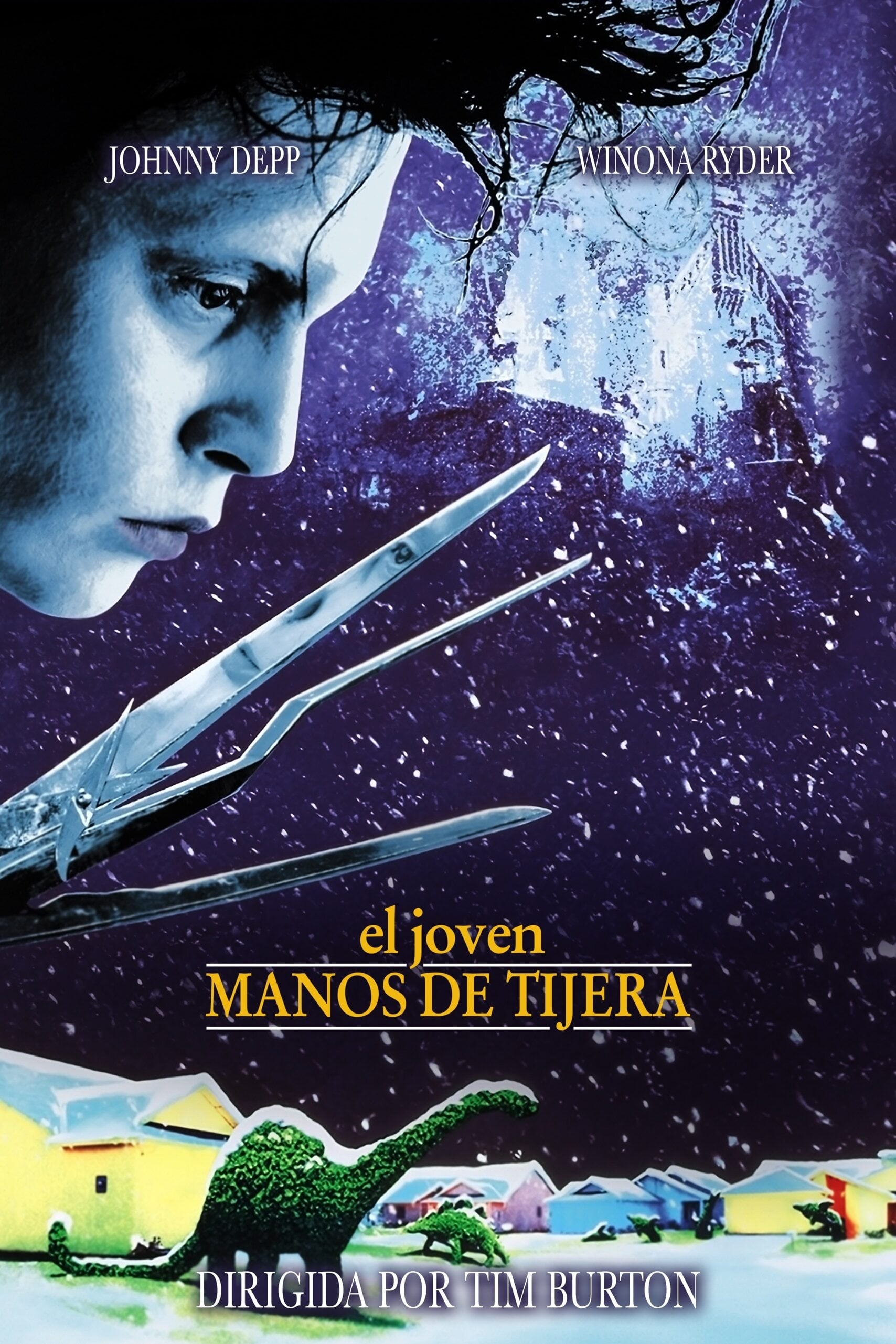 El joven manos de tijera