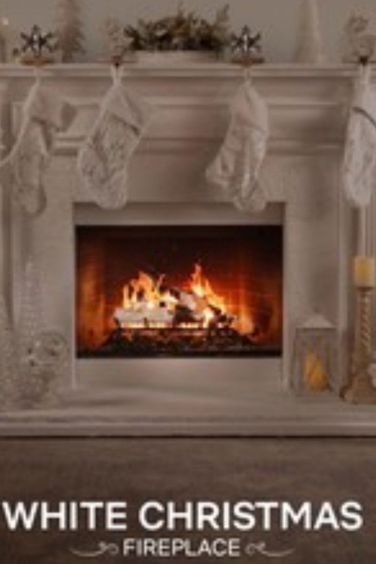 White Christmas Fireplace